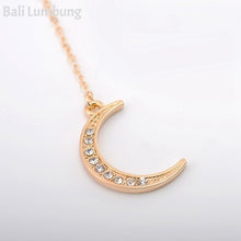 Indlæs billede til gallerivisning BAI Moon &amp; Teardrop Pendant Open Choker Necklace - Bali Lumbung