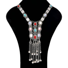 Indlæs billede til gallerivisning ANNA Silver Tassel Pendant Necklace Women - Bali Lumbung