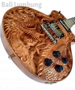"DRAGON YEARS" (original guitar hand carving body wood work) - Bali Lumbung
