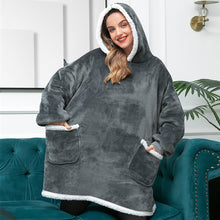 Cargar imagen en el visor de la galería, KOOL Winter Women Oversize Hoodies Blanket Fleece with Pocket - Bali Lumbung