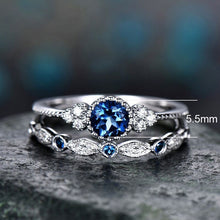 Load image into Gallery viewer, MARIA #1 Cubic Zirconia Sterling Silver Classic Double Ring - Bali Lumbung