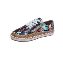 Load image into Gallery viewer, GHEA Cute Fashion Style Casual Flower Printed Lace-Up Platform Sneakers