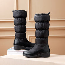 Indlæs billede til gallerivisning KAI Puffed Warm Thick Fur Plus Lining Knee High Boots - Bali Lumbung