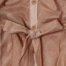 Laden Sie das Bild in den Galerie-Viewer, DOTTY Elegant Patchwork Ruffle Sheer Long Sleeves Blouse - Bali Lumbung