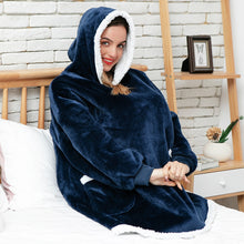Afbeelding in Gallery-weergave laden, KOOL Winter Women Oversize Hoodies Blanket Fleece with Pocket - Bali Lumbung