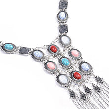 Cargar imagen en el visor de la galería, ANNA Silver Tassel Pendant Necklace Women - Bali Lumbung
