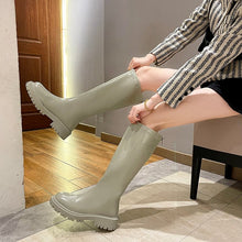 Indlæs billede til gallerivisning BLYTE #1 Trendy Colors Chunky Heels Knee High Chelsea Boots - Bali Lumbung