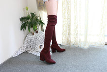 Load image into Gallery viewer, NOI  Over The Knee High Square Heels Boots - Bali Lumbung