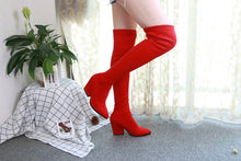 Load image into Gallery viewer, NOI  Over The Knee High Square Heels Boots - Bali Lumbung