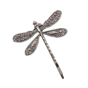 POLY Elegant Vintage Silver Dragonfly Hairpins - Bali Lumbung