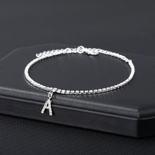 Load image into Gallery viewer, BELLINA Crystal Cubic Zirconia Initial Letter Anklet - Bali Lumbung