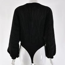 Indlæs billede til gallerivisning SIBYL Deep V-Neck Women Bodysuit with Long Sleeve