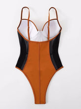 Laden Sie das Bild in den Galerie-Viewer, INGA Mesh Patchwork Push Up One Piece Monokini Swimsuit