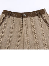 Cargar imagen en el visor de la galería, ZARE #2 Classic Loose High-Waisted Wide Bottom Knitted Pants - Bali Lumbung