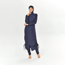 Cargar imagen en el visor de la galería, AIZA Islamic Women Muslim Swimwear Modest Long Dress and Pants Burkini, Swim Surf Wear, Sport Full 3 Piece Sets