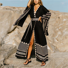Load image into Gallery viewer, ALINA Bohemian printed Long Kimono Style Beach Wear Swimwear Cover-Up