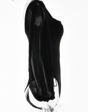 Laden Sie das Bild in den Galerie-Viewer, RHONA Sheath Long Puff Sleeve Rompers Bodysuits Square Collar Fashion