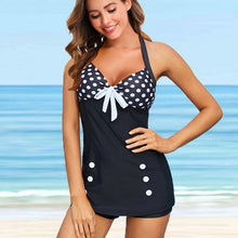 Afbeelding in Gallery-weergave laden, MOSI Women Polkadot Plus Size Tankini Two Pieces Mid Waisted Swimsuit Size S-5XL - Bali Lumbung