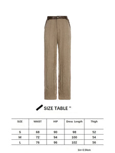 ZARE #2 Classic Loose High-Waisted Wide Bottom Knitted Pants - Bali Lumbung