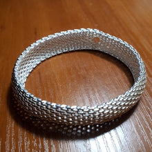 Cargar imagen en el visor de la galería, LIONI Sterling Silver Braided Bangles Bracelets