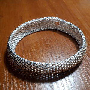 LIONI Sterling Silver Braided Bangles Bracelets