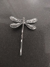 Laden Sie das Bild in den Galerie-Viewer, POLY Elegant Vintage Silver Dragonfly Hairpins - Bali Lumbung