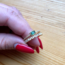 Load image into Gallery viewer, ITSEY Simple Versatile Open Style Green Double-layer Ring
