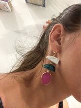 Load image into Gallery viewer, EMILY Colorful Irregular Natural Stone Long Earrings - Bali Lumbung