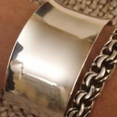 ADELE Sterling Silver Adjustable Bangle Cuff Bracelets