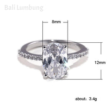 Cargar imagen en el visor de la galería, OLIVE Crystal Ring for Women Engagement Oval Shape Ring - Bali Lumbung