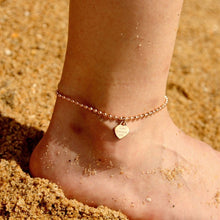Load image into Gallery viewer, DELLY Charm Beaded Heart-Shaped Anklet - Bali Lumbung