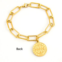Load image into Gallery viewer, St Benedict #1 Vintage Gold Medal Charm Bracelet Women - Bali Lumbung
