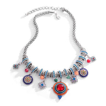 Cargar imagen en el visor de la galería, MEISELLA Vintage Bohemian Style Stone and  Beads Necklace