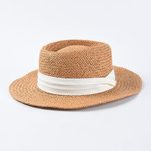 Laden Sie das Bild in den Galerie-Viewer, TRIXI Women&#39;s Straw Panama Hat is perfect for summer days out
