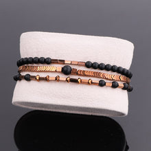 Laden Sie das Bild in den Galerie-Viewer, DES 3 Pieces Men Adjustable Bracelet with Natural Stone - Bali Lumbung