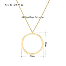 Indlæs billede til gallerivisning ANNIE Gold Color Medallion Circle Pendant Long Necklaces - Bali Lumbung