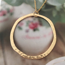Laden Sie das Bild in den Galerie-Viewer, ANNIE Gold Color Medallion Circle Pendant Long Necklaces - Bali Lumbung