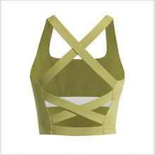 Load image into Gallery viewer, FIT #1 Women&#39;s Exercise Tank Top Push Up Cross Back Sports Bra