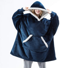 Indlæs billede til gallerivisning KOOL Winter Women Oversize Hoodies Blanket Fleece with Pocket - Bali Lumbung