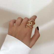 Cargar imagen en el visor de la galería, IKAT Titanium Steel Adjustable Ring Twisted Irregular Matte &amp; Glossy 2 Style Ring - Bali Lumbung