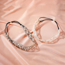Load image into Gallery viewer, IOLA Sexy White Black Lace Headband with Simulated Pearl - Bali Lumbung