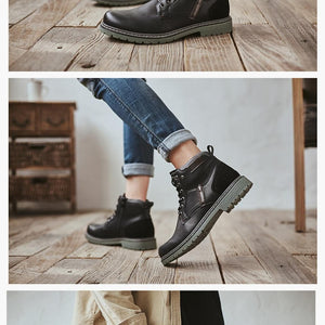 KEON Comfy Durable Outsole Lace-up Men's Boots