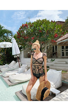 Load image into Gallery viewer, SORAY One Piece Vintage Transparent Push Up Lingerie/ Swimwear - Bali Lumbung