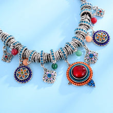 Load image into Gallery viewer, MEISELLA Vintage Bohemian Style Stone and  Beads Necklace