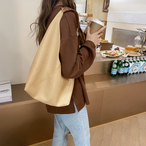 ELLON Soft Vegan Leather Women's Large Shoulder Bags