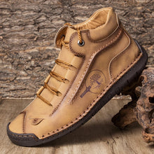 Indlæs billede til gallerivisning LUI Men Winter Hand Stitching Breathable Bendable Ankle Boots