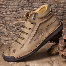 Indlæs billede til gallerivisning LUI Men Winter Hand Stitching Breathable Bendable Ankle Boots