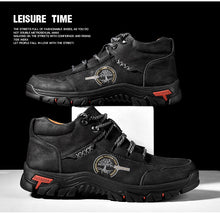 Load image into Gallery viewer, LUI Men Winter Hand Stitching Breathable Bendable Ankle Boots
