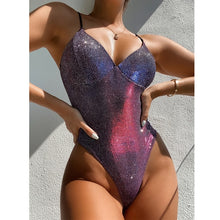 Load image into Gallery viewer, GLAM Sparkle Classic One Piece Women Swimsuit
