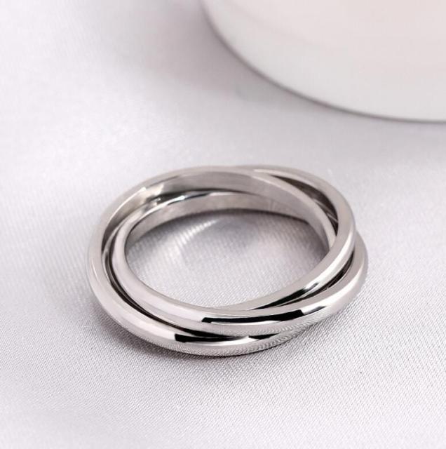 ROYAL Tricolored or Silver  Colors Classic Rolling Rings - Bali Lumbung
